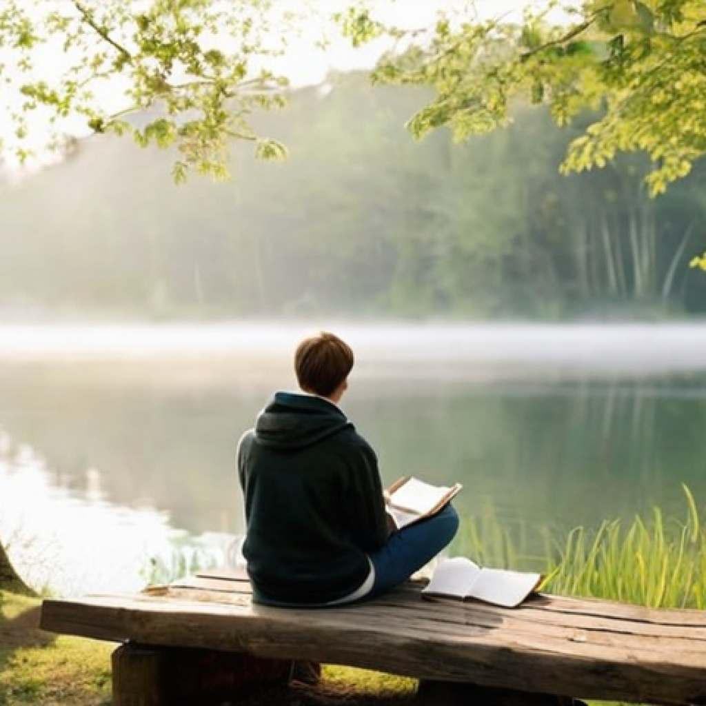 가치 기반 경력 개발을 위한 필수 기술 - **Prompt: Finding Your Purpose Amidst Nature's Calm**
"A diverse young adult, approximately 25-3...