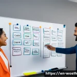 Home 18 가치 기반 경력과 개인적 가치의 일치 - **Prompt:** A diverse group of professionals brainstorming in a brightly lit, modern office. They ar...